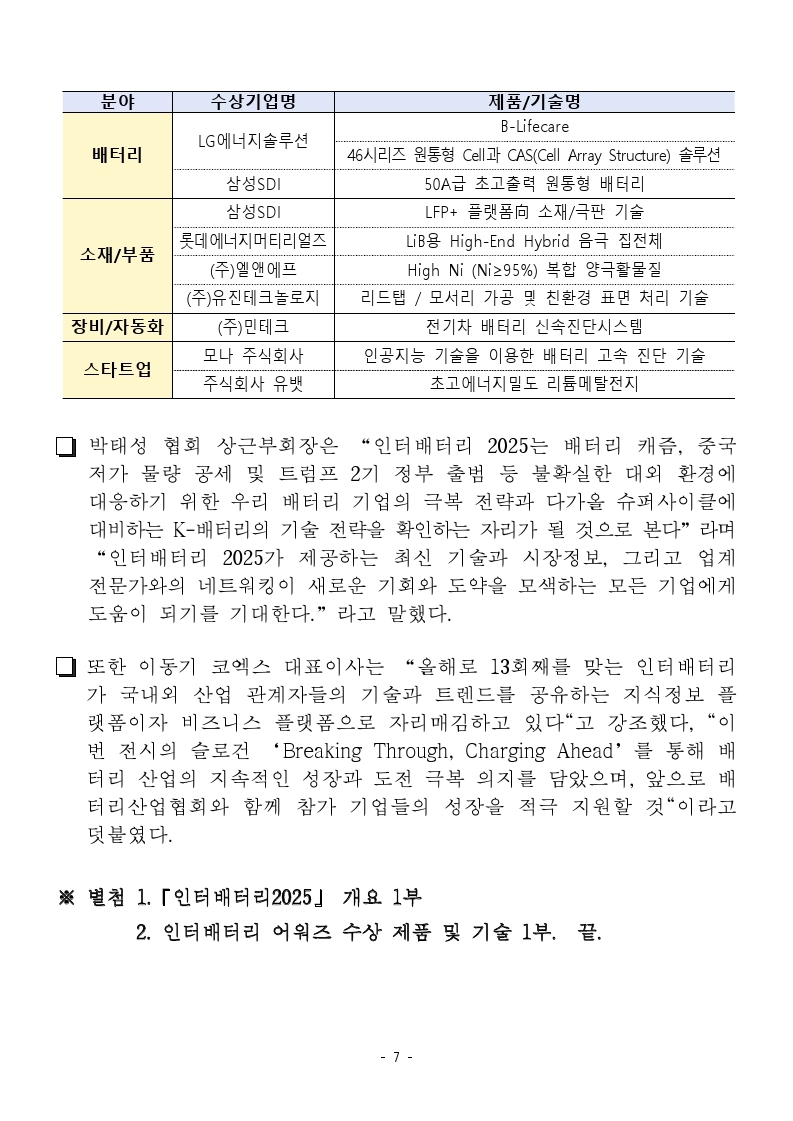★(보도자료) ‘인터배터리 2025’ 역대 최대 규모로 열린다_최종.pdf_page_07.jpg